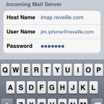 iPhone Incoming Mail Server