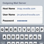 iPhone Outgoing Mail Server